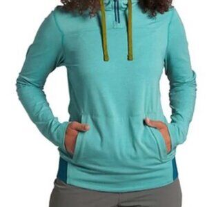 Outdoor Research | Red Rocks 1/4 Zip Hoodie Shirt Teal Size XL